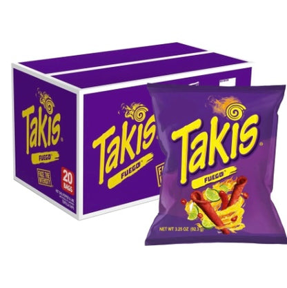 Buy Takis 92.3g 20 pcs from JJ Trading Inc. Wholesale grocery supplies, best prices, and shipping across the USA.