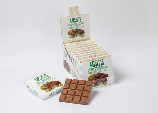 MISKETS DUBAI CHOCOLATE 100g [12 X 6] 72 pcs
