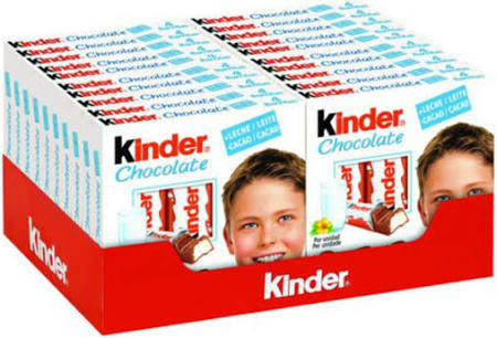 KINDER CHOCOLATE T4 50g 160 pcs (20x8)