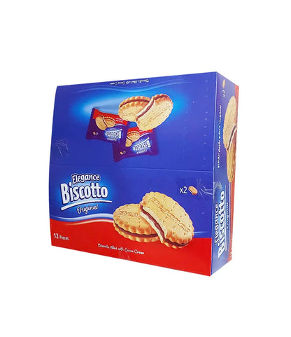 Buy Elegance Biscotto Cocoa Biscuit Original 34g (2 ct) 144 pcs (12x12) from JJ Trading Inc. Wholesale grocery supplies, best prices, and shipping across the USA.
