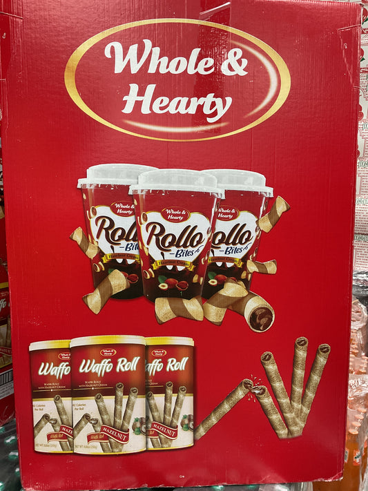 WHOLE & HEARTY WAFFO ROLL 250g STAND 90 pcs