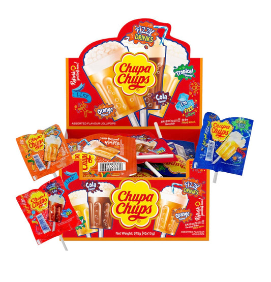 CHUPA CHUPS FIZZY DRINKS 15g (25*12) 500pcs