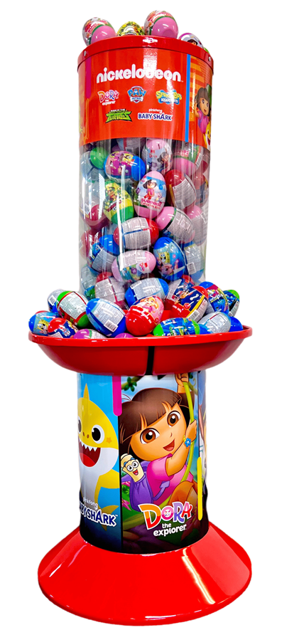 Buy NICKELODEON SURPRISE CRYSTAL EGG 16g GRAVITY FEEDER FLOOR STAND 260 pcs from JJ Trading Inc. Wholesale grocery supplies, best prices, and shipping across the USA.
