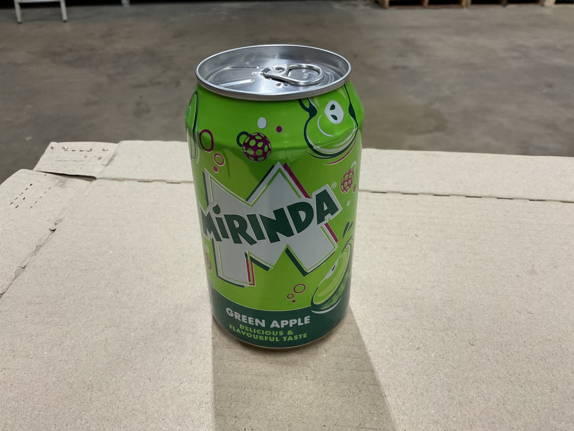 Buy MIRINDA GREEN APPLE 330 ml 24 cans from JJ Trading Inc. Wholesale grocery supplies, best prices, and shipping across the USA.