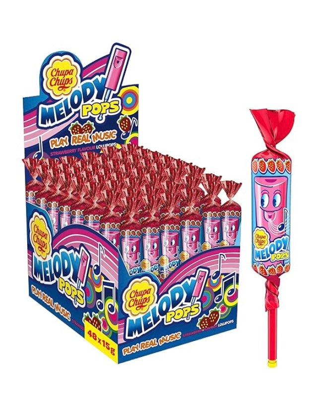 Buy Chupa chups melody pops strawberry 15g 288pcs (48x6) from JJ Trading Inc. Wholesale grocery supplies, best prices, and shipping across the USA.