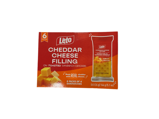 LETO TOASTED SANDWICH CRACKERS 144g 12pcs