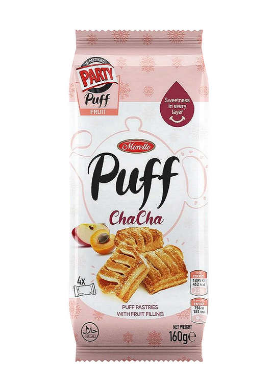 Morello Puffy Chacha Fruit 160g X 24Pcs