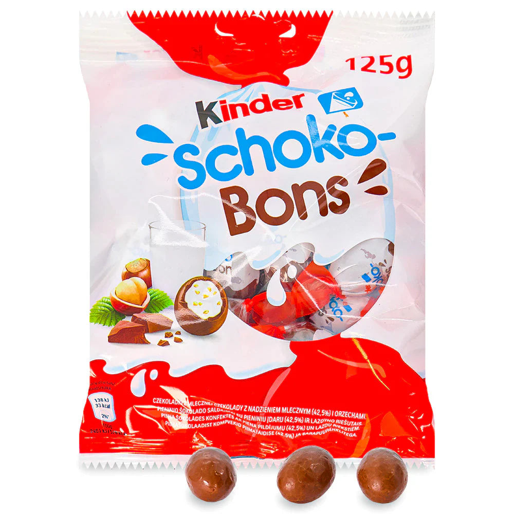 Buy KINDER SCHOKO BONS 125g 16pcs from JJ Trading Inc. Wholesale grocery supplies, best prices, and shipping across the USA.