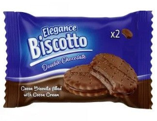 Buy ELEGANCE BISCOTTO COCOA BISCUIT DOUBLE CHOCOLATE 34g (2 ct) 144 pcs (12x12) from JJ Trading Inc. Wholesale grocery supplies, best prices, and shipping across the USA.