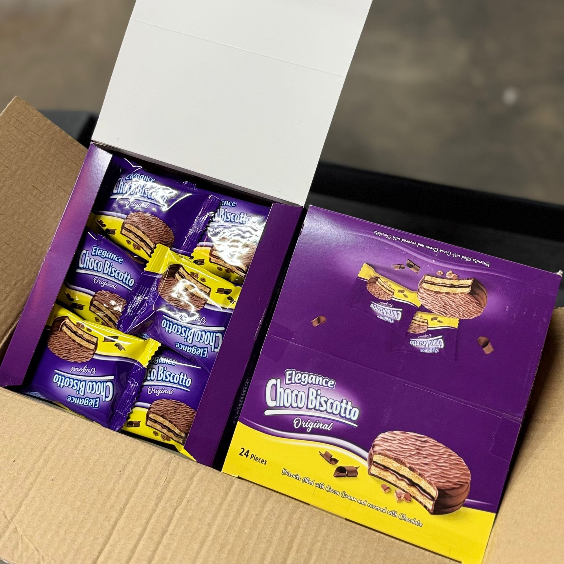 Buy Elegance Biscotto Cocoa Biscuit Original 26g 144 pcs (24x6) from JJ Trading Inc. Wholesale grocery supplies, best prices, and shipping across the USA.